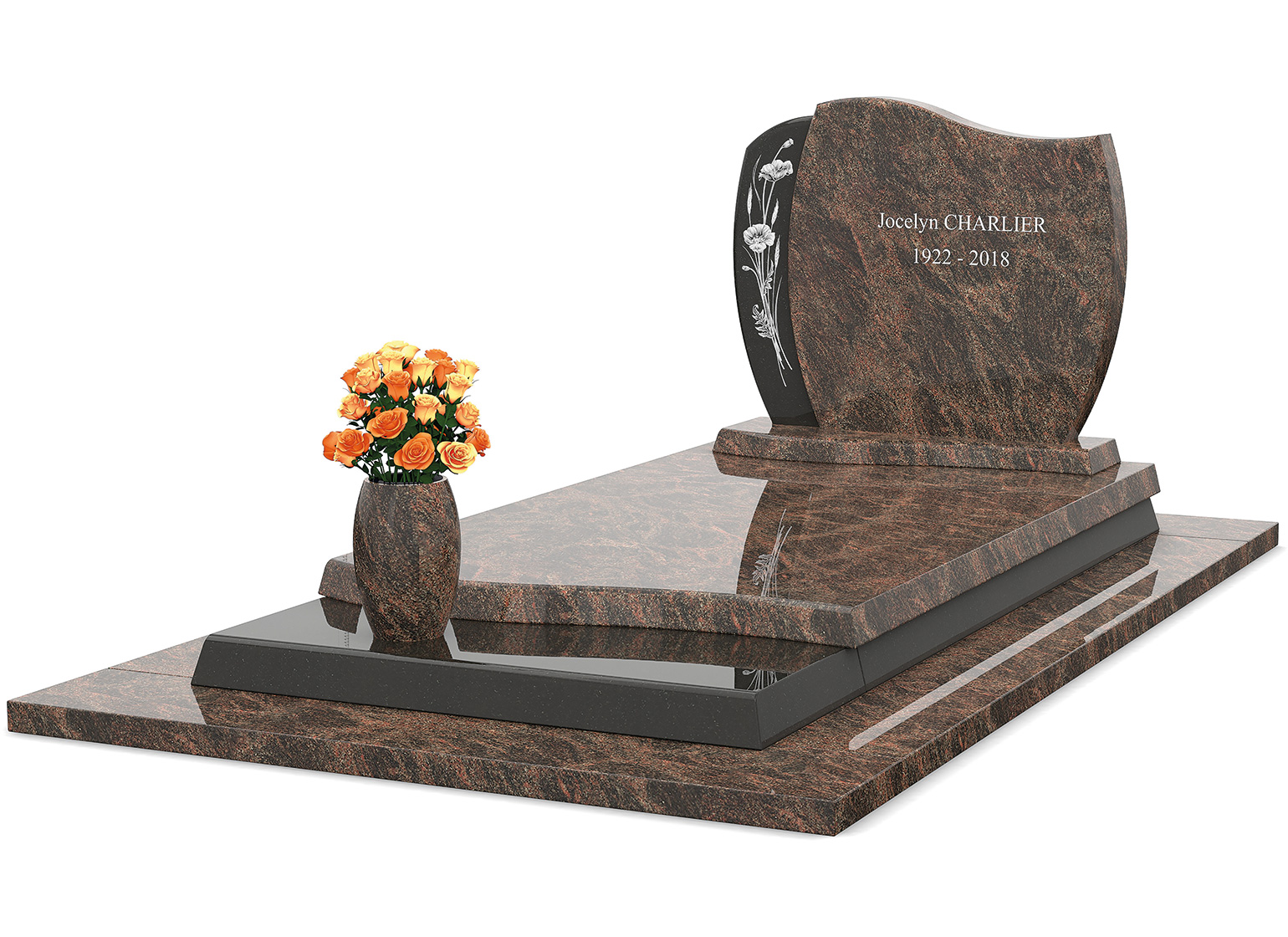 Pierre tombale GPG 249 - GPG Granit