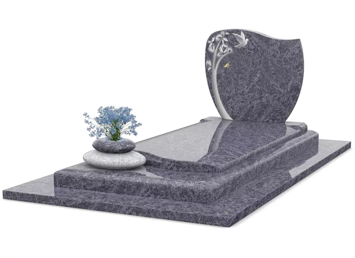 Monument Funéraire En Granit Bleu Vizag Blue