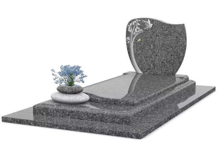 Monument Funéraire En Granit Gris Steel Grey