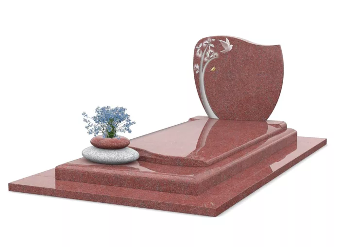 Pierre tombale en granit Rouge Ecarlate