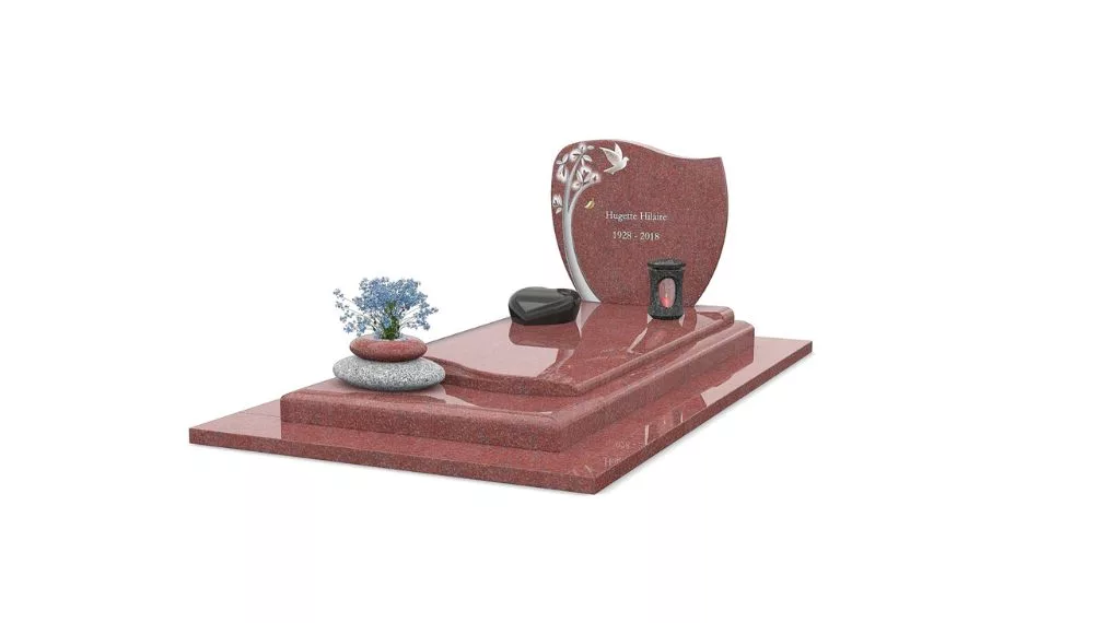 pierre tombale gpg288 avec accessoires
