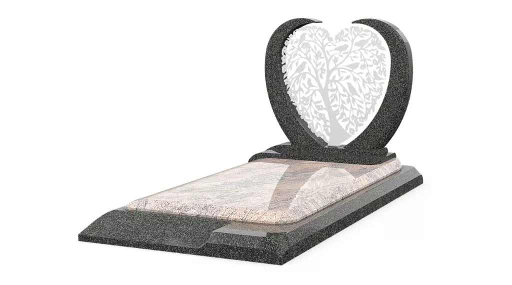 stele cœur et arbre